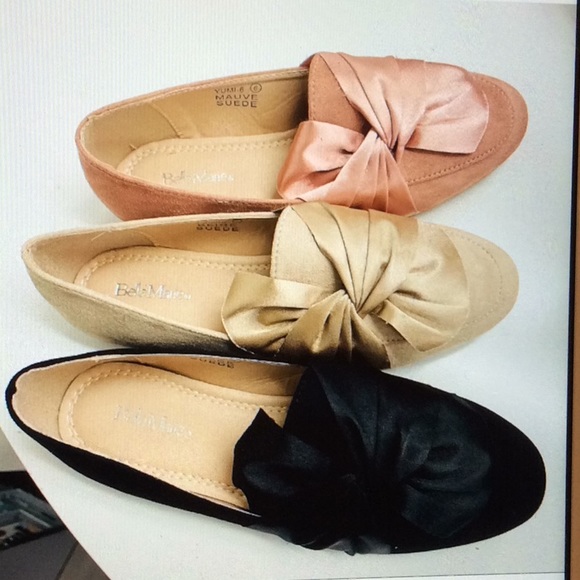 Boutique: Bella Marie Mauve suede knot mules - Picture 5 of 7